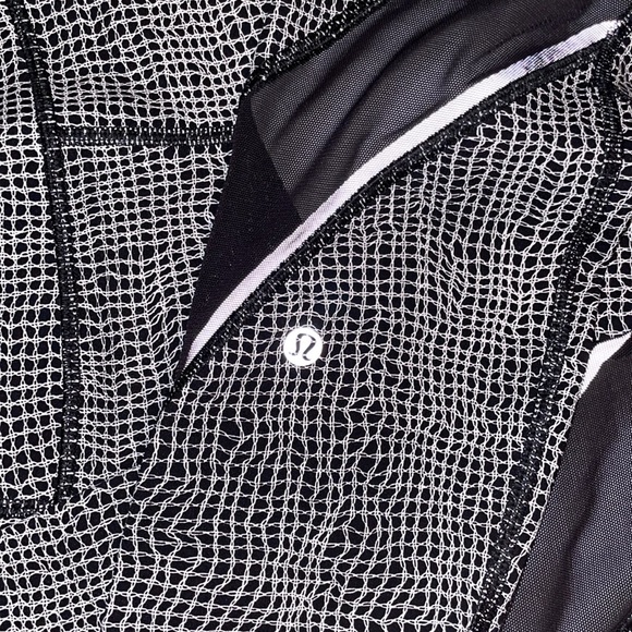 Lululemon Black/White Mesh Leggings - Picture 6 of 6